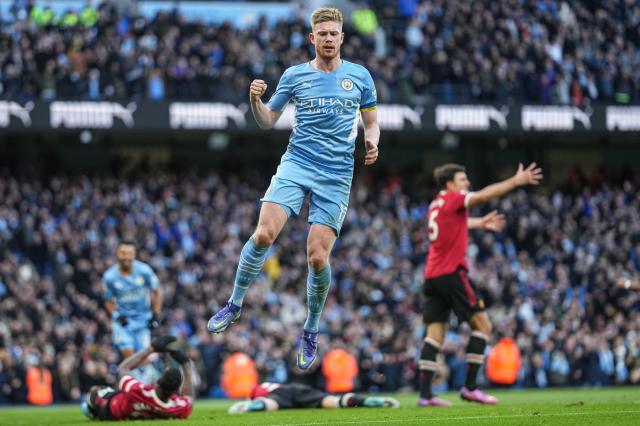 直播平台-【英超】德布劳内2射1传，桑乔破门，曼城4比1曼联